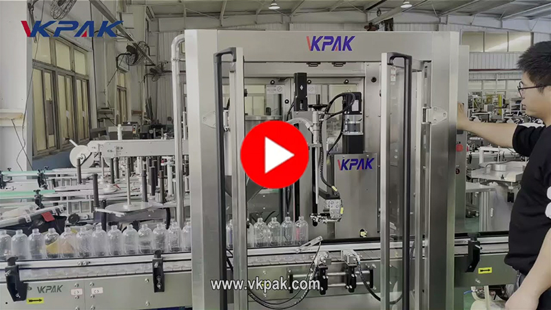 Pojedyncza głowica linii napełniającej do sosów, szamponów