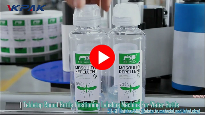 Automatyczna stołowa maszyna do etykietowania butelek z wodą VK-TL