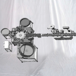 Małe maszyny do napełniania probówek z poziomą etykieciarką