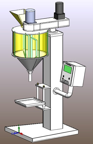 CAD illustration of powder filling machine rysunek ilustracja do wypełniacza.jpg